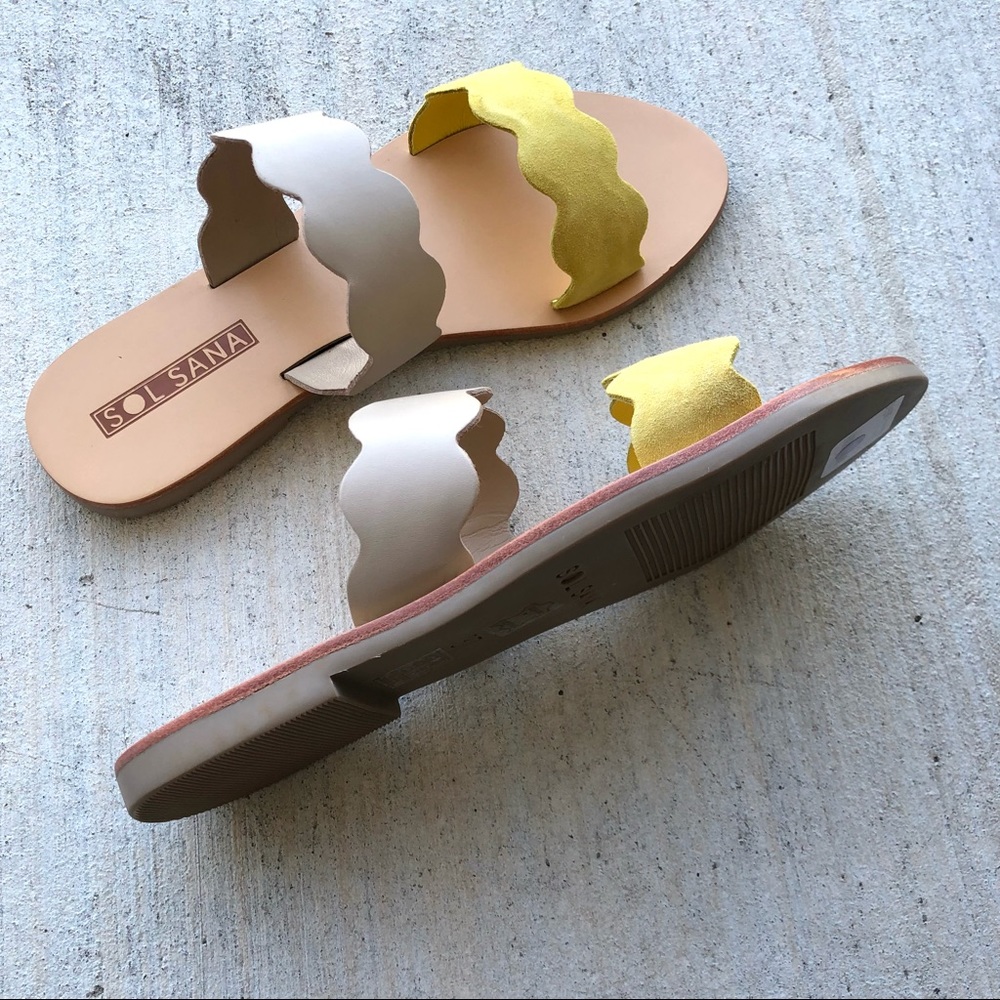 \Sol Sana\• NWB Wave Slide in Lemon - Picture 5 of 9
